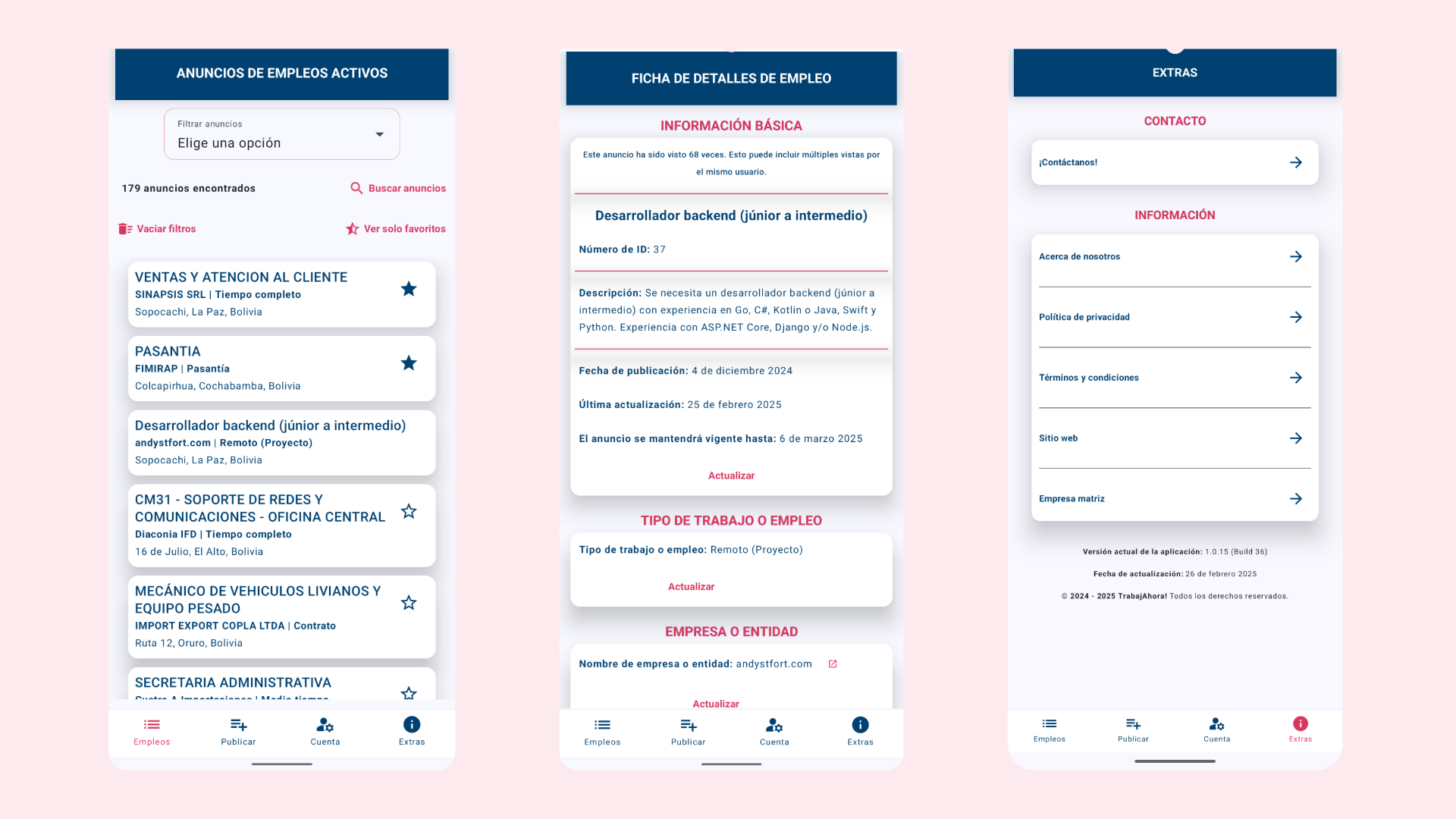 Mobile App TrabajAhora-Android
