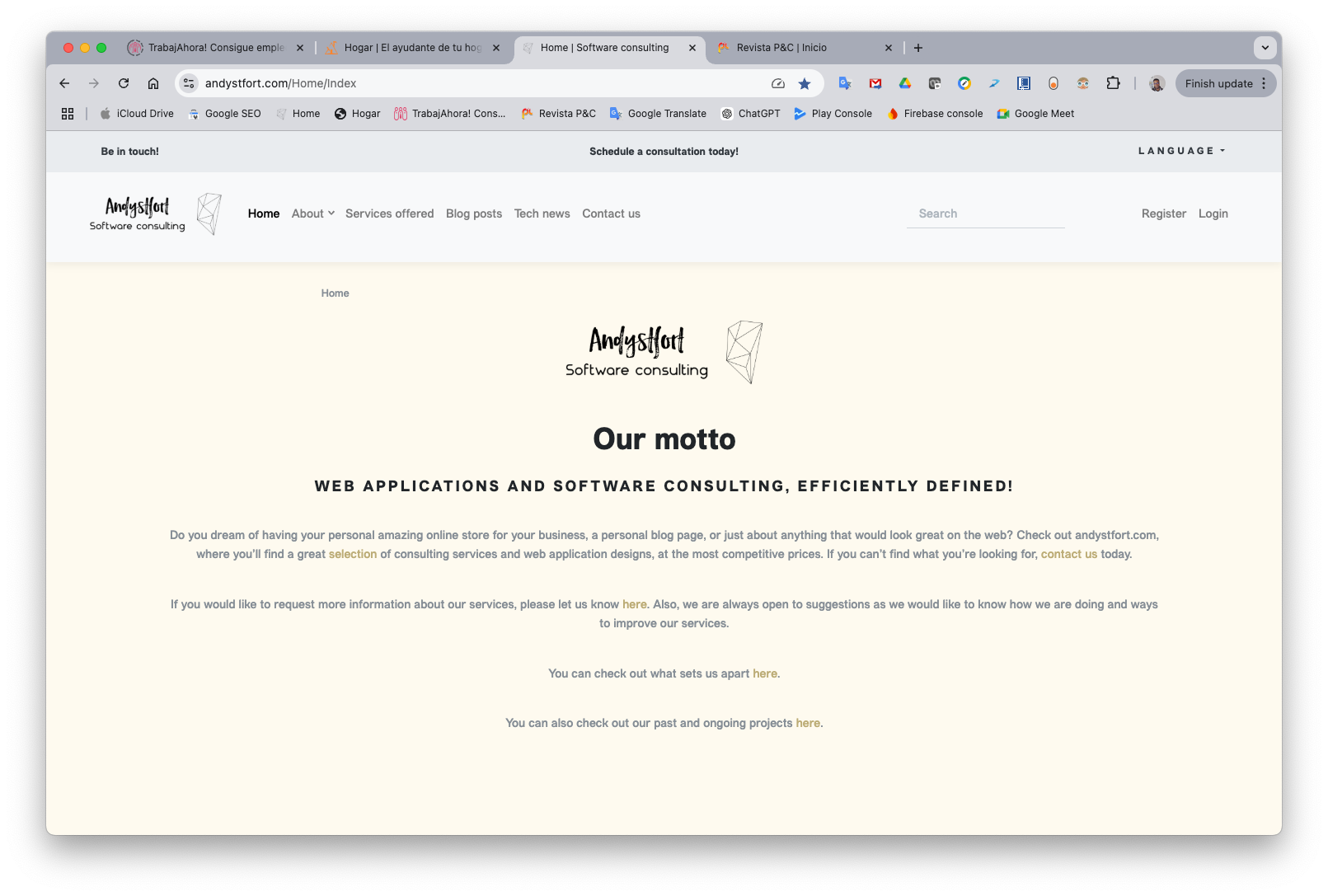 Website andystfort_com