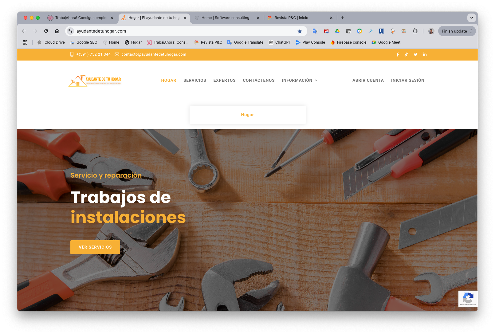 Website ayudantedetuhogar_com