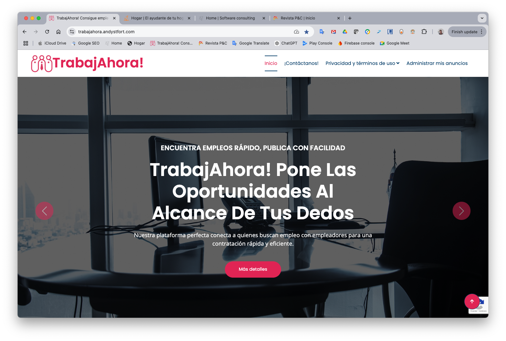 Website trabajahora_com
